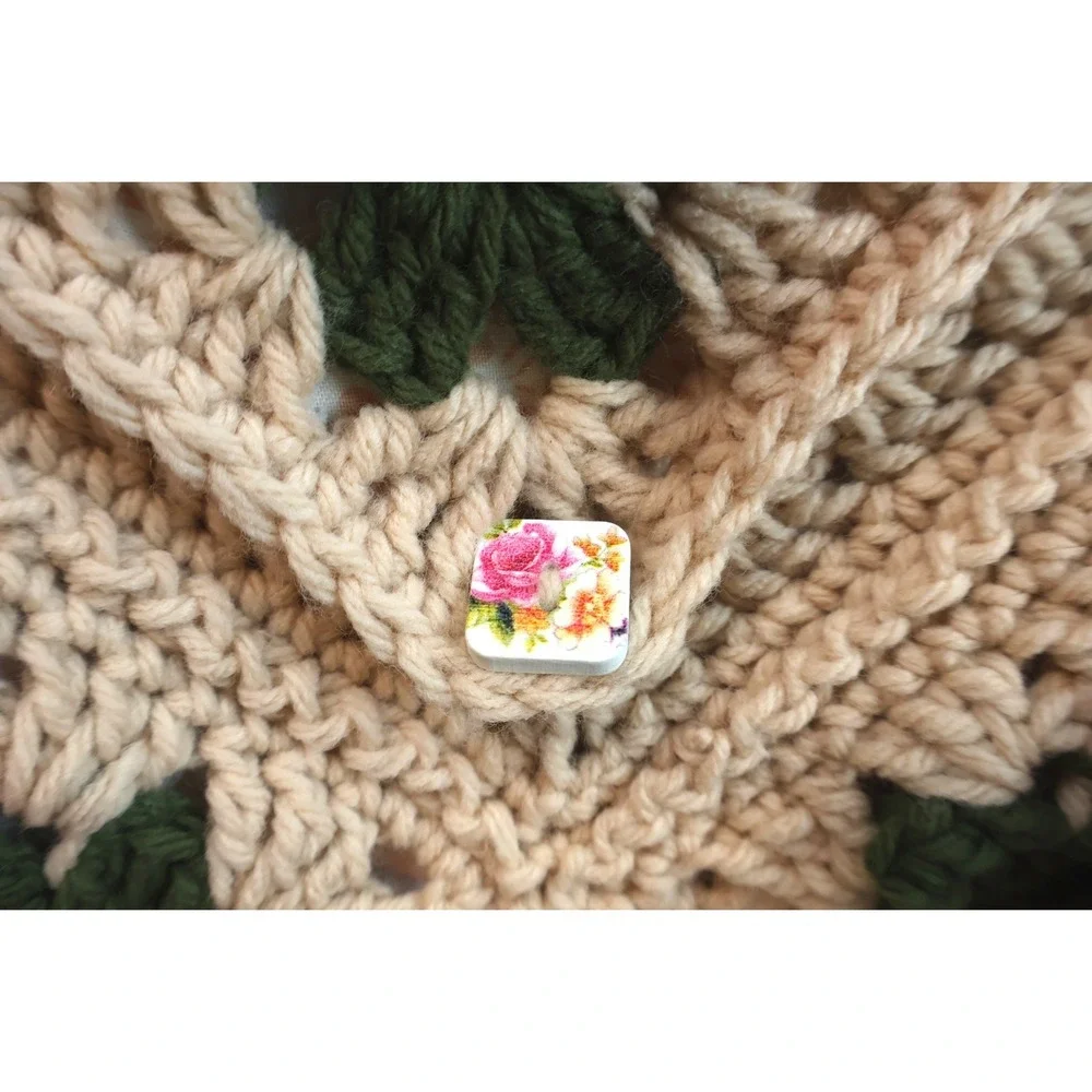 Handmade crochet hobo